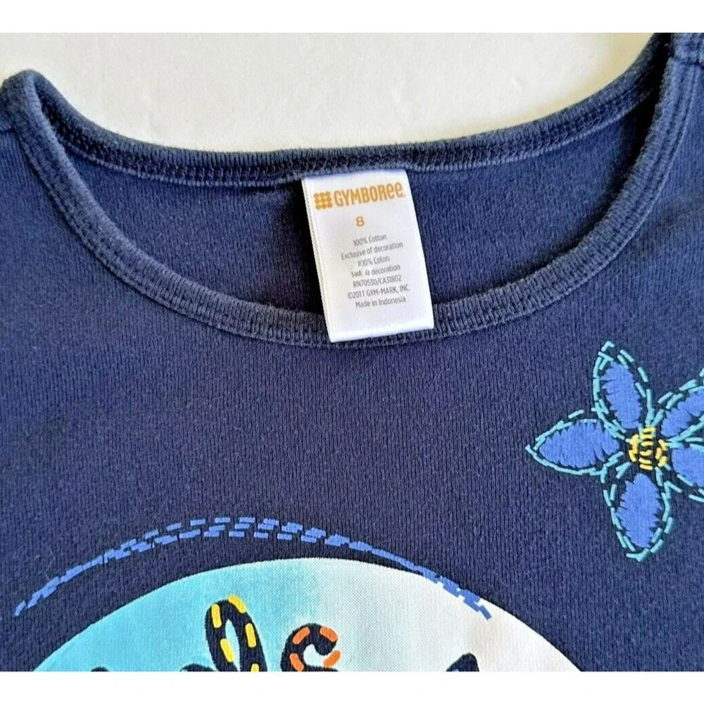 Gymboree Girls Surf Club Girl's Shirt Top Short Sleeve Size 8